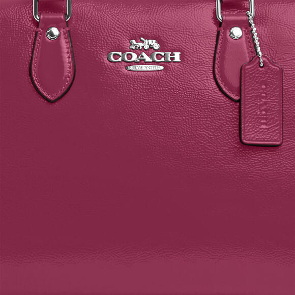 Coach Georgia Satchel in Crinkle Pink Leather! CV942 New w/Tags! - Picture 4 of 9